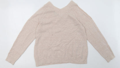 Dorothy Perkins Womens Pink  Acrylic Pullover Sweatshirt Size 14  Pullover