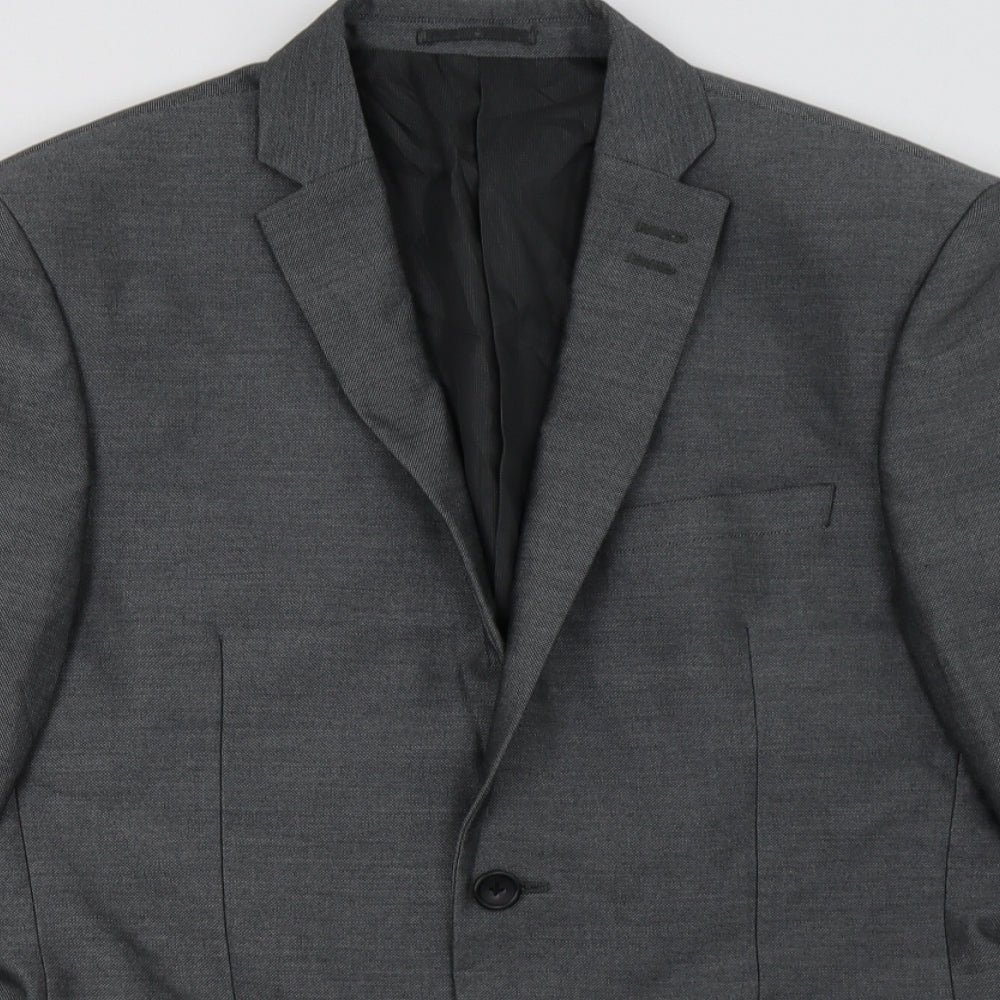 Mens UK Size 38 NEXT Regular Grey Suit Jacket