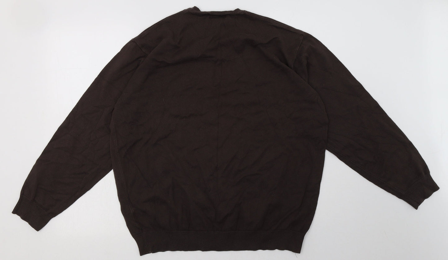 Mens UK Size XL NEXT Brown Pullover Sweatshirt