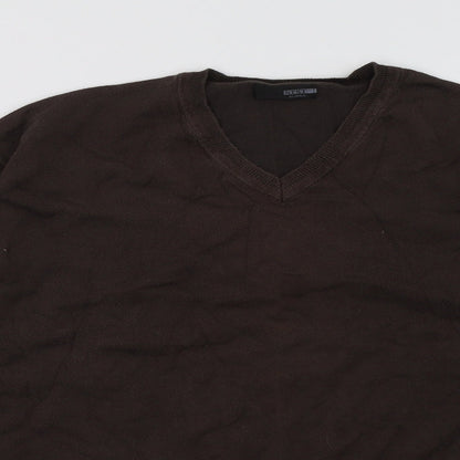 Mens UK Size XL NEXT Brown Pullover Sweatshirt