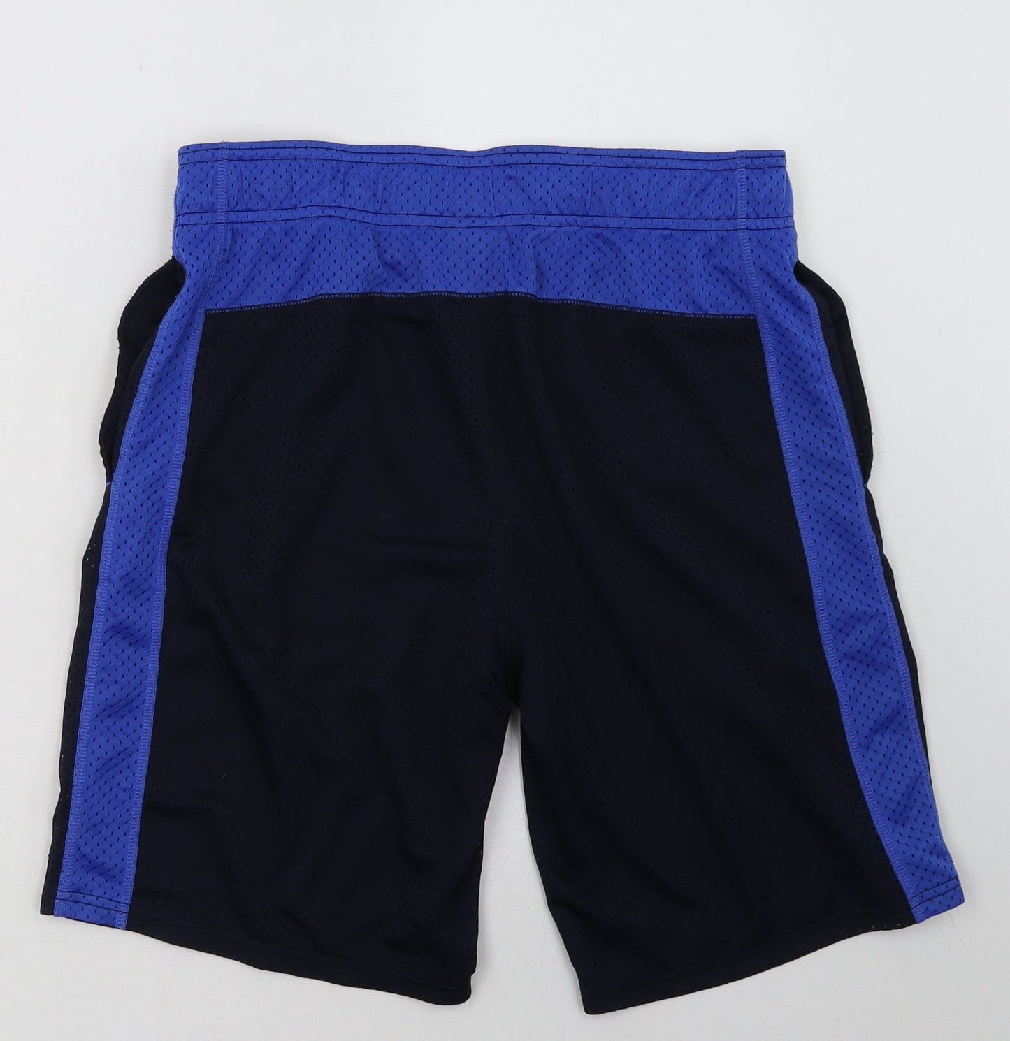 gao Mens Blue  Polyester Sweat Shorts Size S L10 in Regular Tie