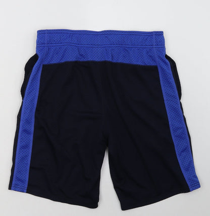 gao Mens Blue  Polyester Sweat Shorts Size S L10 in Regular Tie