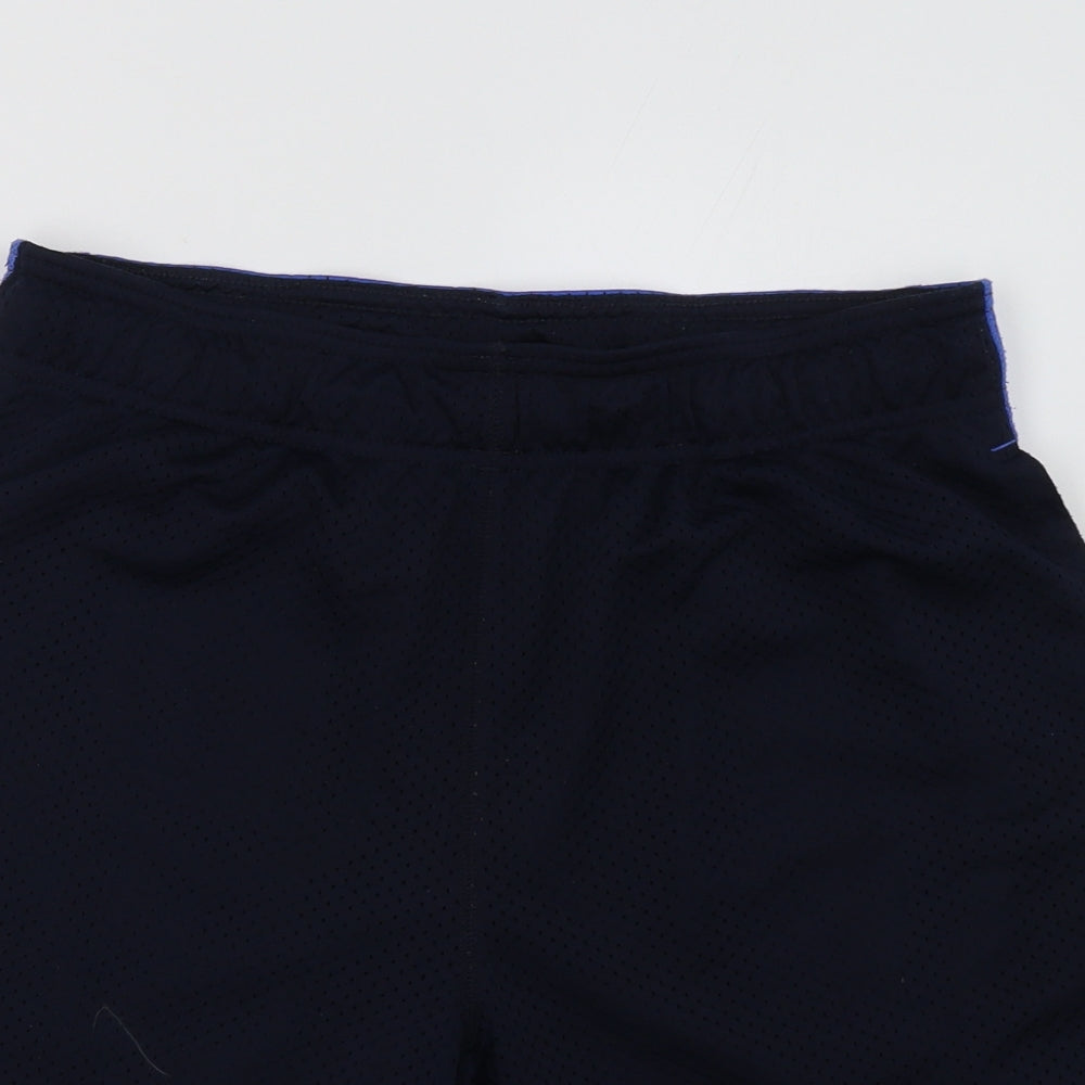 gao Mens Blue  Polyester Sweat Shorts Size S L10 in Regular Tie