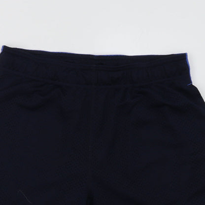 gao Mens Blue  Polyester Sweat Shorts Size S L10 in Regular Tie