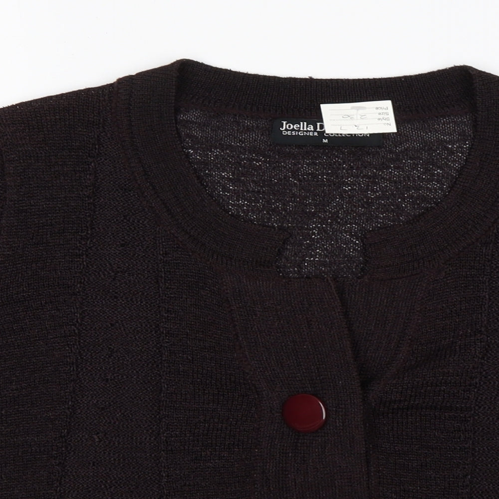 Womens UK Size M Joella Di Marco Brown Cardigan Jumper