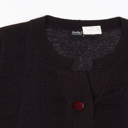 Womens UK Size M Joella Di Marco Brown Cardigan Jumper