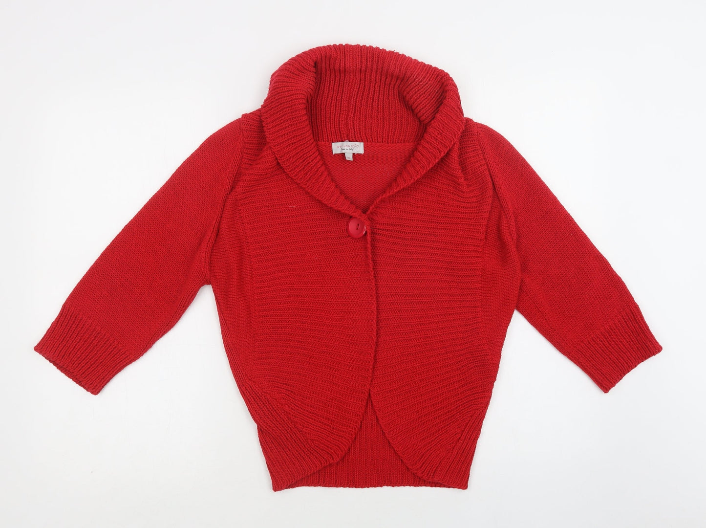 Womens UK Size M Per Una Red Cardigan Jumper