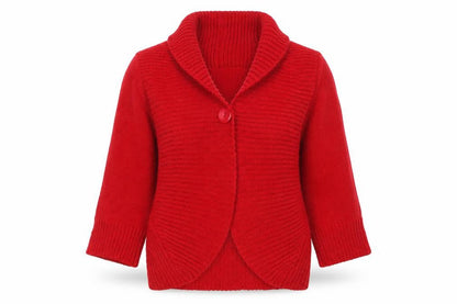 Womens UK Size M Per Una Red Cardigan Jumper