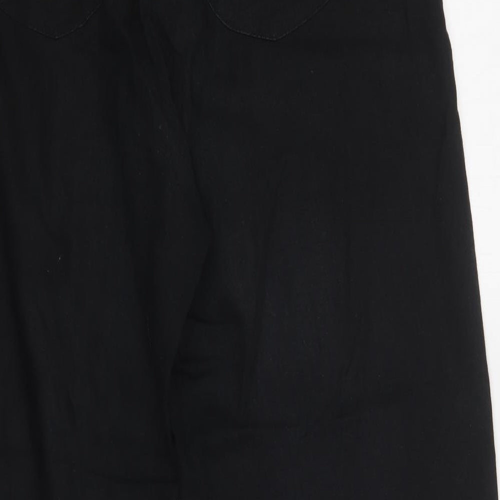 Womens UK Size 14 Debenhams Regular Fit  Black Trousers