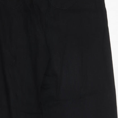 Womens UK Size 14 Debenhams Regular Fit  Black Trousers