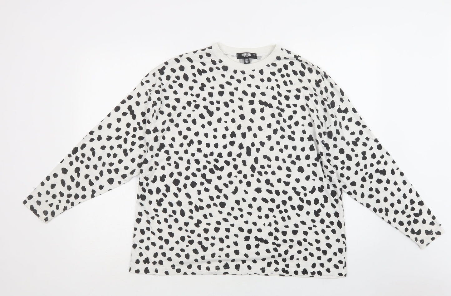 Womens UK Size 6 Missguided White Basic Blouse