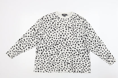 Womens UK Size 6 Missguided White Basic Blouse