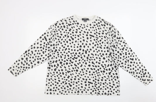 Womens UK Size 6 Missguided White Basic Blouse