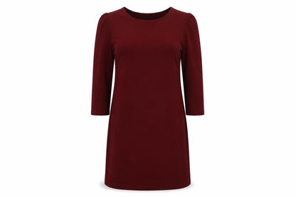 New Look Womens Red  Polyester Shift  Size 10  Crew Neck