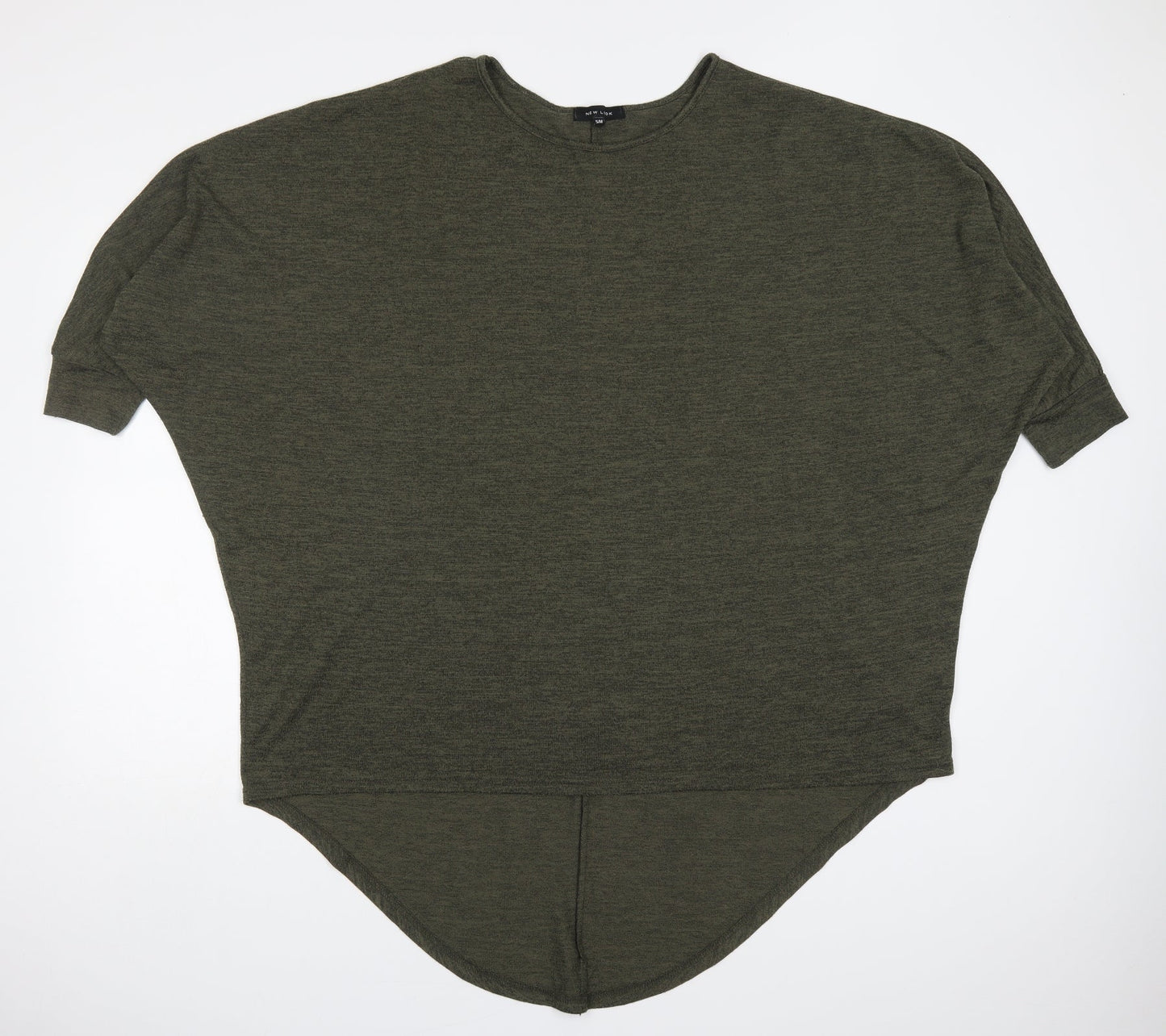 Womens UK Size S New Look Green Basic T-Shirt