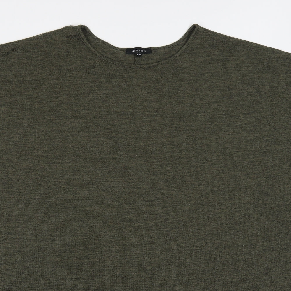 Womens UK Size S New Look Green Basic T-Shirt