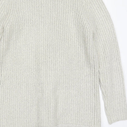 Womens UK Size 12 M&Co Grey Pullover Jumper