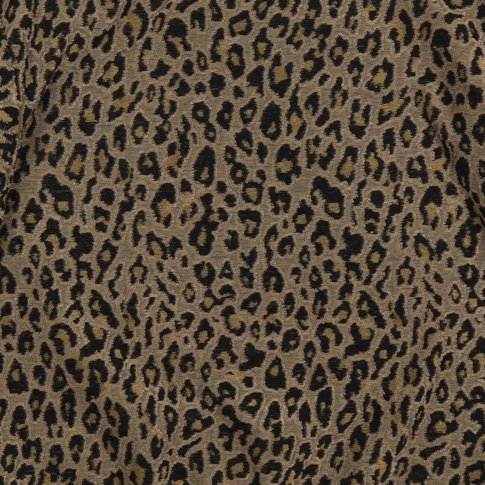 Select Womens Brown Animal Print Polyester Pullover Sweatshirt Size S  Pullover