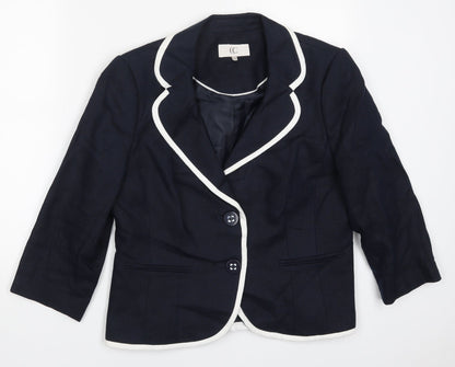 Womens UK Size 14 Country Casuals Blue Jacket