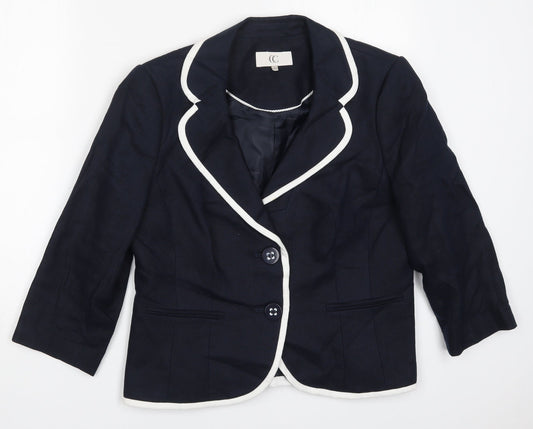 Country Casuals Womens Blue   Jacket  Size 14  Button