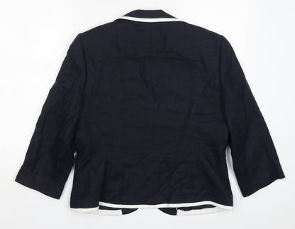 Womens UK Size 14 Country Casuals Blue Jacket