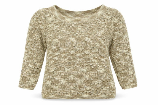 Womens UK Size M Liz Claiborne Beige Pullover Jumper