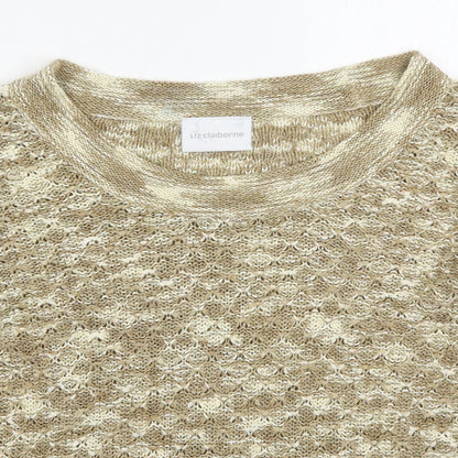 Womens UK Size M Liz Claiborne Beige Pullover Jumper