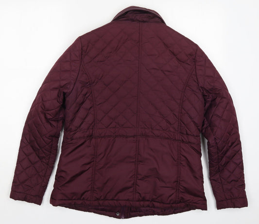 Originals Womens Purple   Quilted Coat Size 14  Zip