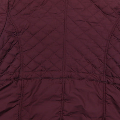 Originals Womens Purple   Quilted Coat Size 14  Zip