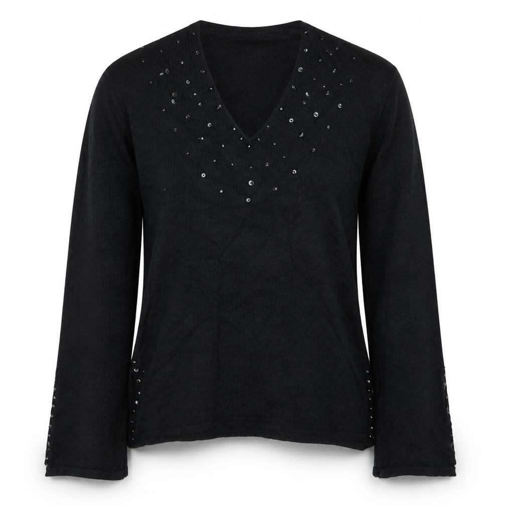 Womens UK Size S Off Shoot Black Pullover Jumper