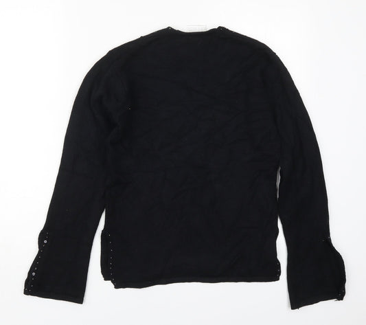 Womens UK Size S Off Shoot Black Pullover Jumper