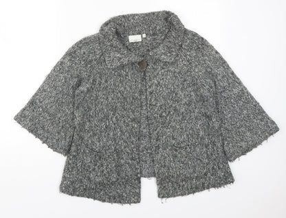 Womens UK Size 14 New Look Grey Cardigan Jumper