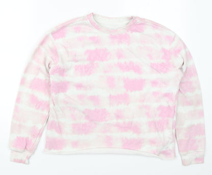 Primark Girls Pink  Cotton Pullover Sweatshirt Size 12-13 Years  Pullover - Tie Dye