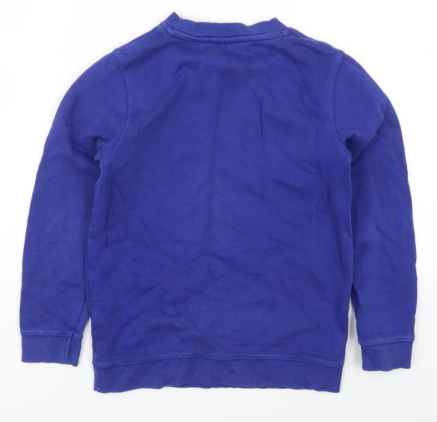TU Boys Blue  Cotton Pullover Sweatshirt Size 8 Years  Pullover