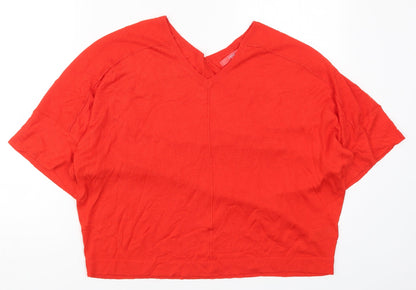 Womens UK Size S NEXT Red Pullover Jumper