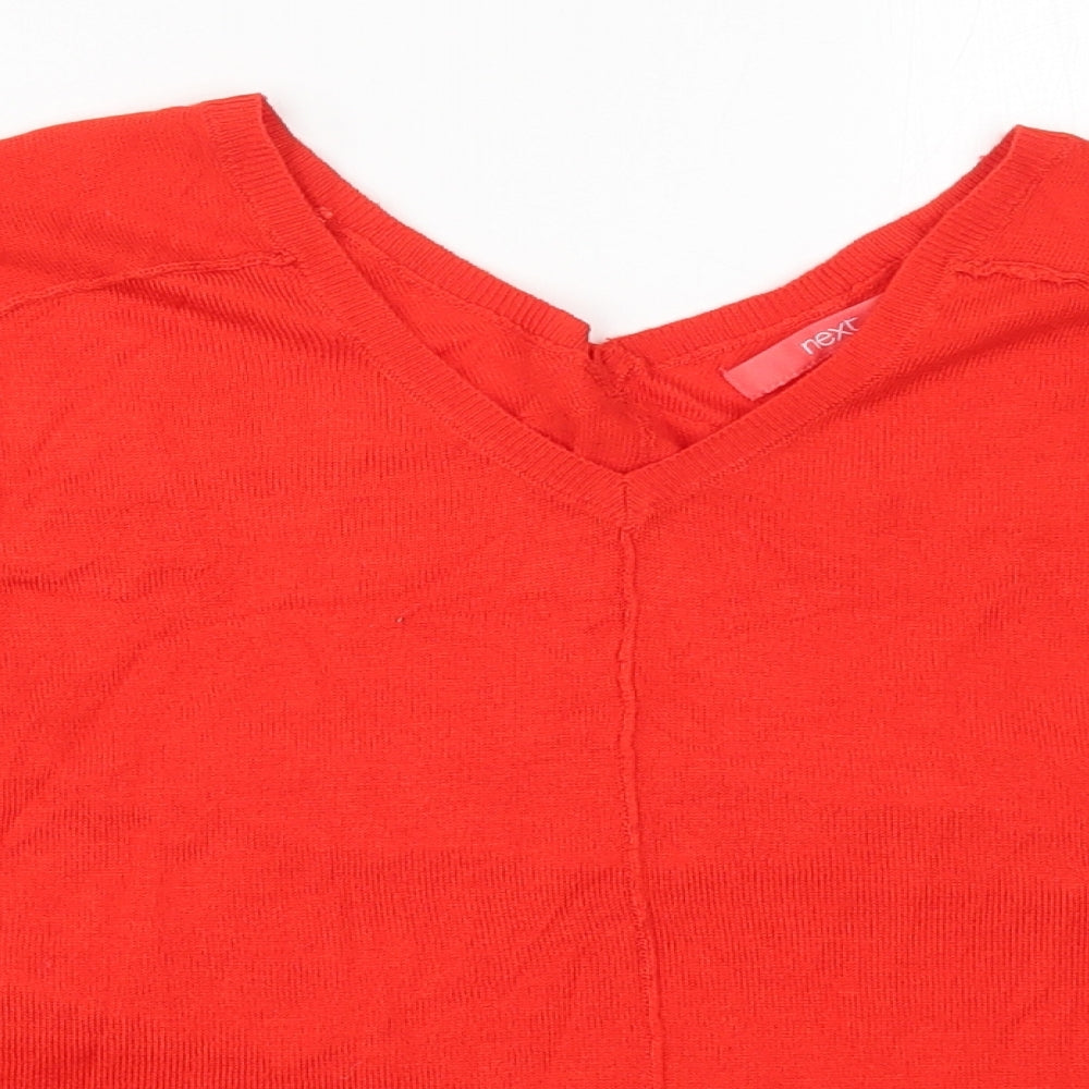 Womens UK Size S NEXT Red Pullover Jumper