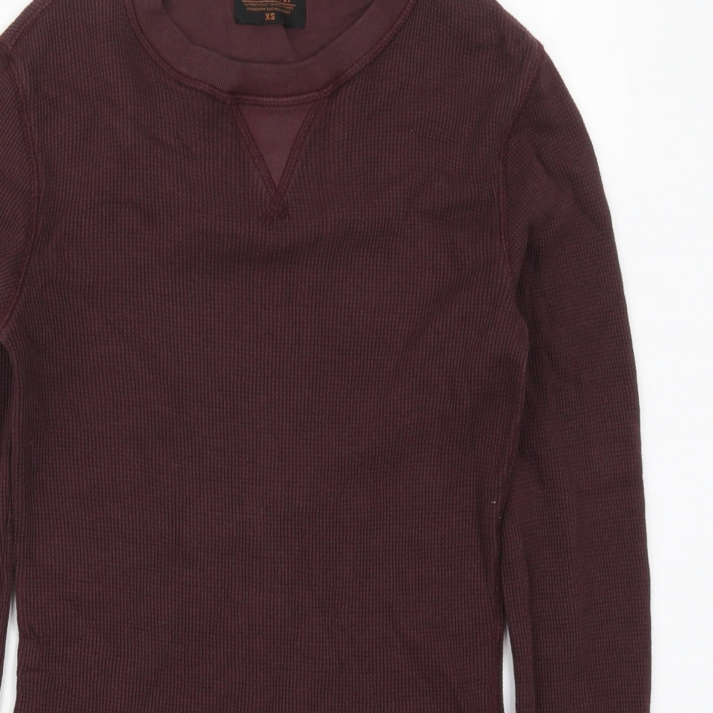 Mens UK Size XS NEXT Purple Pullover Sweatshirt