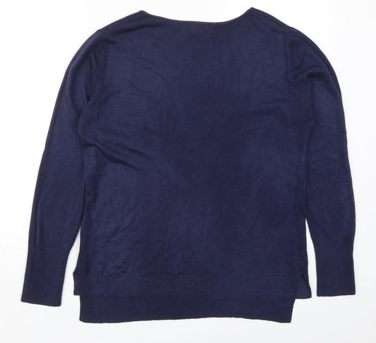 Womens UK Size 12 Atmosphere Blue Pullover Jumper