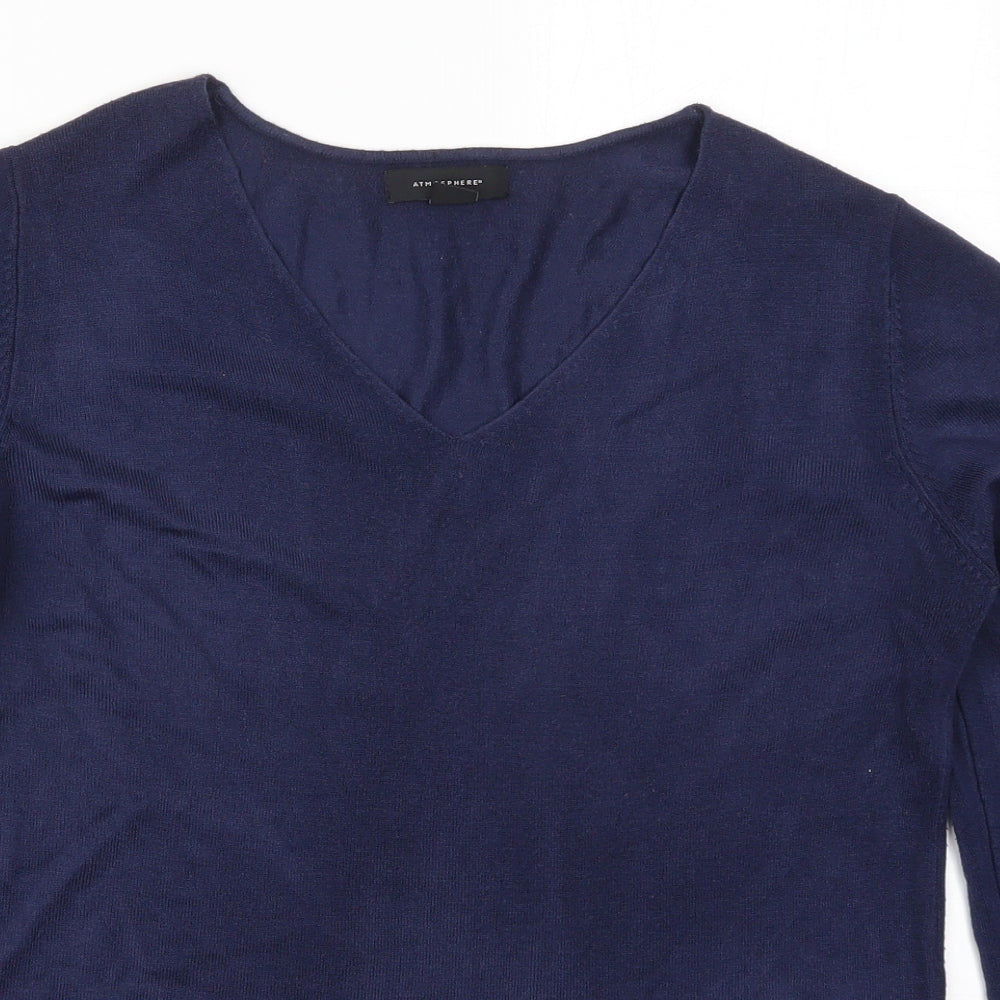 Womens UK Size 12 Atmosphere Blue Pullover Jumper