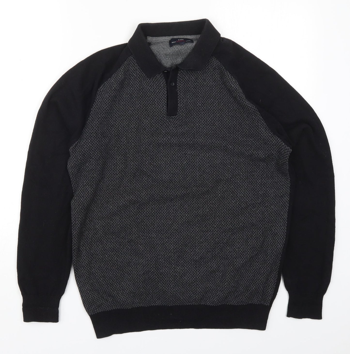 Womens UK Size M Easy Black Pullover Jumper