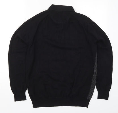 Womens UK Size M Easy Black Pullover Jumper