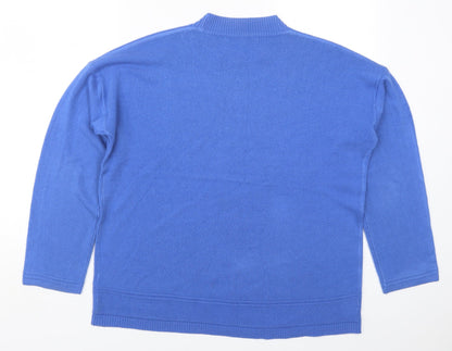 Womens UK Size XL Vida Vi Blue Pullover Jumper