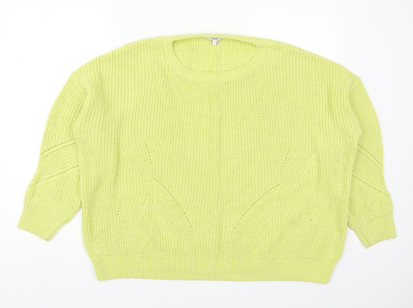 Womens UK Size L NEXT Green Pullover Jumper