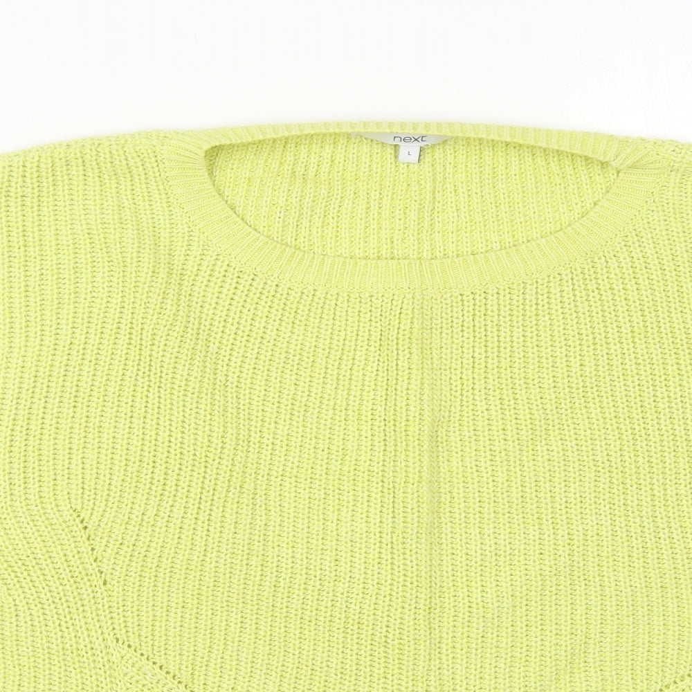 Womens UK Size L NEXT Green Pullover Jumper