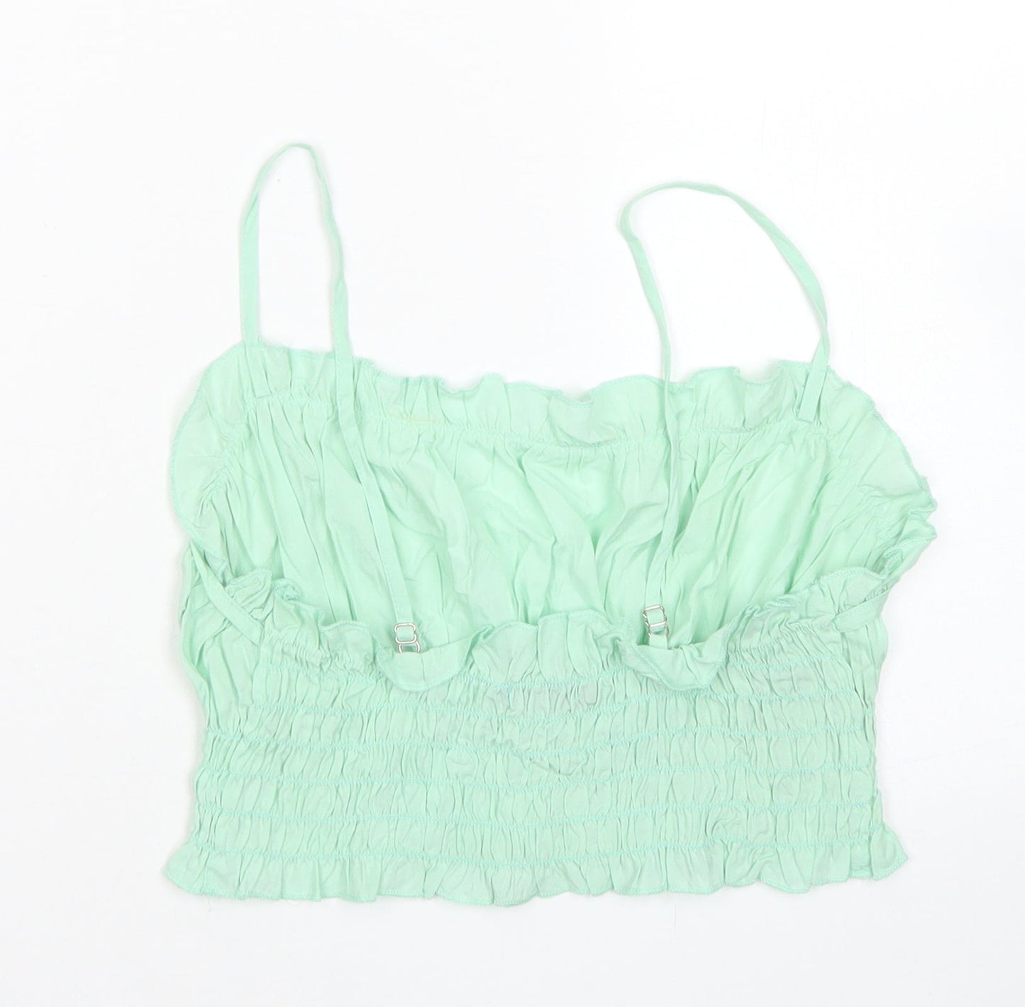 SheIn Womens Blue  Cotton Cropped Tank Size S Round Neck