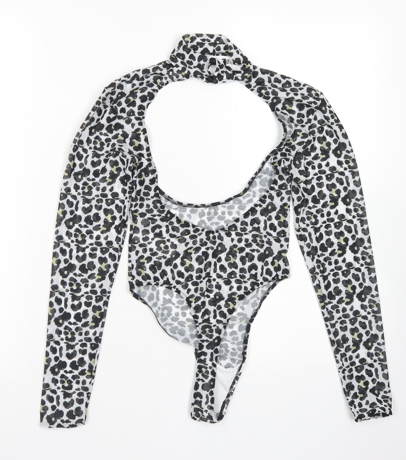 Womens UK Size 4 ASOS One-Piece Black Bodysuit