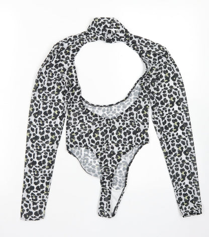 Womens UK Size 4 ASOS One-Piece Black Bodysuit