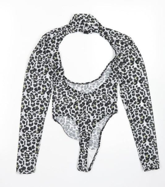 Womens UK Size 4 ASOS One-Piece Black Bodysuit