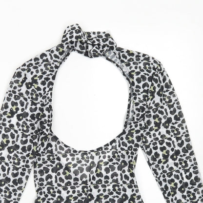 Womens UK Size 4 ASOS One-Piece Black Bodysuit