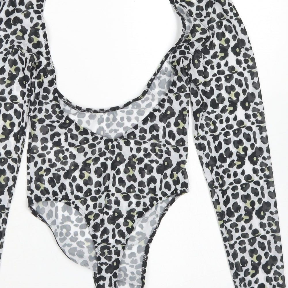 Womens UK Size 4 ASOS One-Piece Black Bodysuit